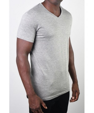 Men's Basic V-Neck Tee Light Grey $14.40 T-Shirts