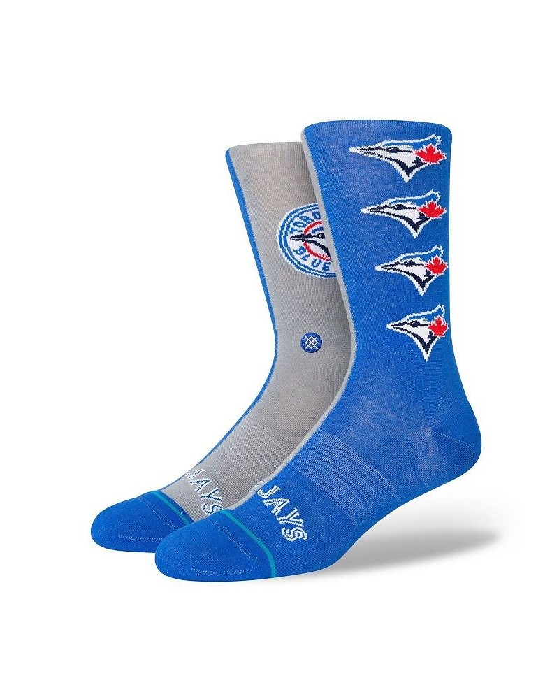 Men's Toronto Blue Jays Split Crew Socks $11.88 Socks