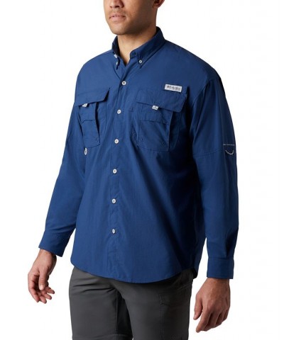 Men's Bahama II Long Sleeve Shirt Gray $29.92 Shirts