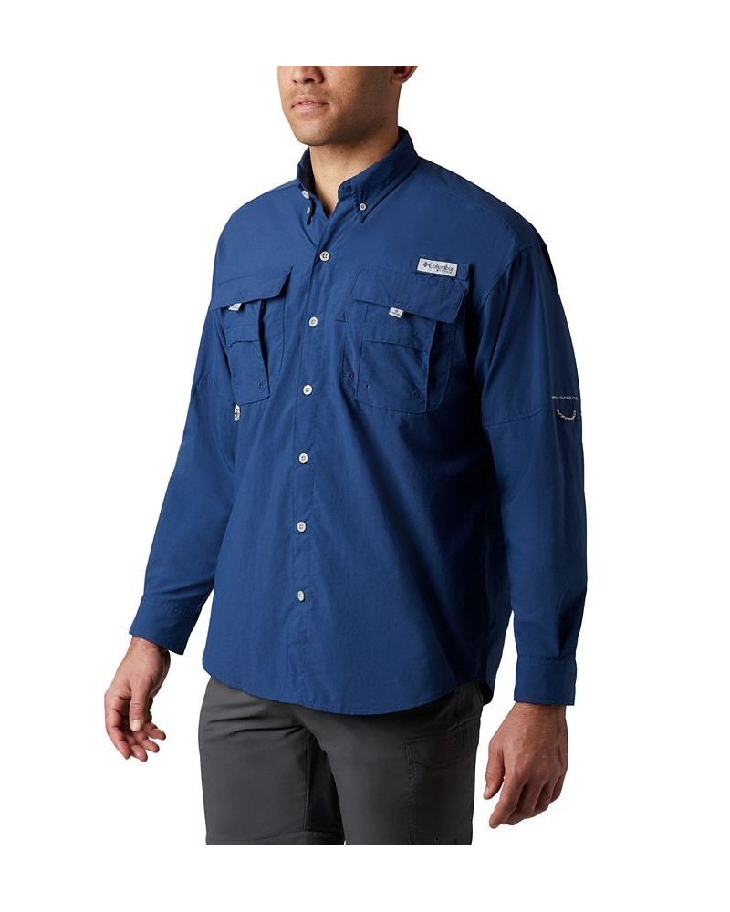 Men's Bahama II Long Sleeve Shirt Gray $29.92 Shirts