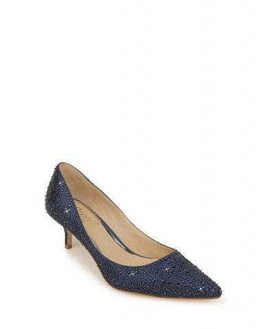 Women's Frenchie Evening Pumps Blue $54.50 Shoes