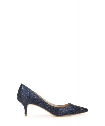 Women's Frenchie Evening Pumps Blue $54.50 Shoes