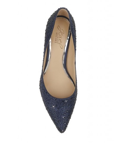 Women's Frenchie Evening Pumps Blue $54.50 Shoes