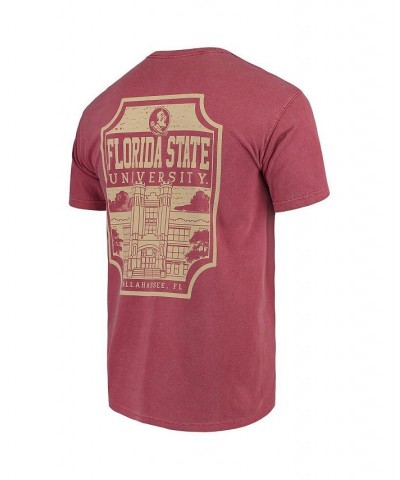 Men's Garnet Florida State Seminoles Comfort Colors Campus Icon T-shirt $17.64 T-Shirts