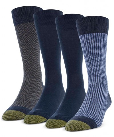 Men's 4-Pack Casual Classic Crew Socks Blue $12.38 Socks