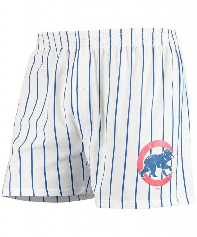 Men's White Chicago Cubs Vigor Boxer Shorts $19.60 Shorts