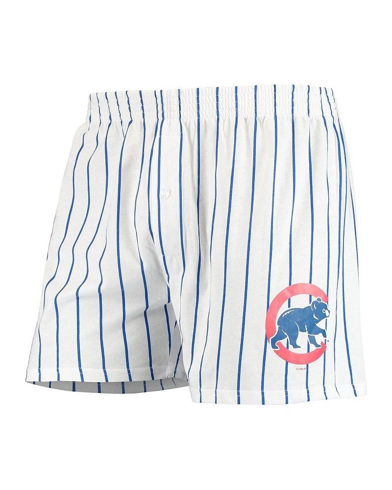 Men's White Chicago Cubs Vigor Boxer Shorts $19.60 Shorts