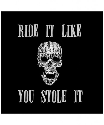 Men's Premium Word Art T-Shirt - Ride It Like You Stole It Black $22.94 T-Shirts