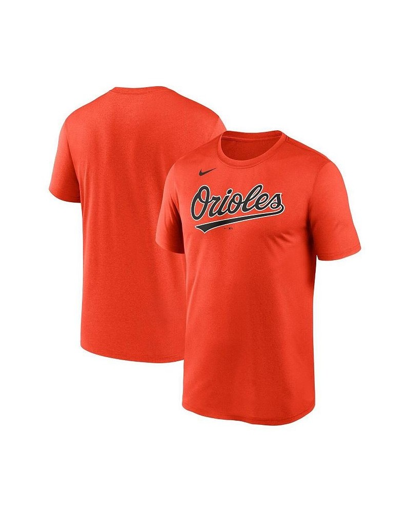 Men's Orange Baltimore Orioles New Legend Wordmark T-shirt $20.50 T-Shirts