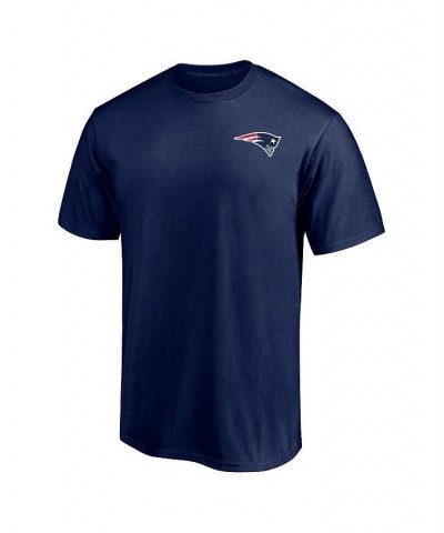 Men's Branded Navy New England Patriots 1 Dad Logo T-shirt $16.66 T-Shirts