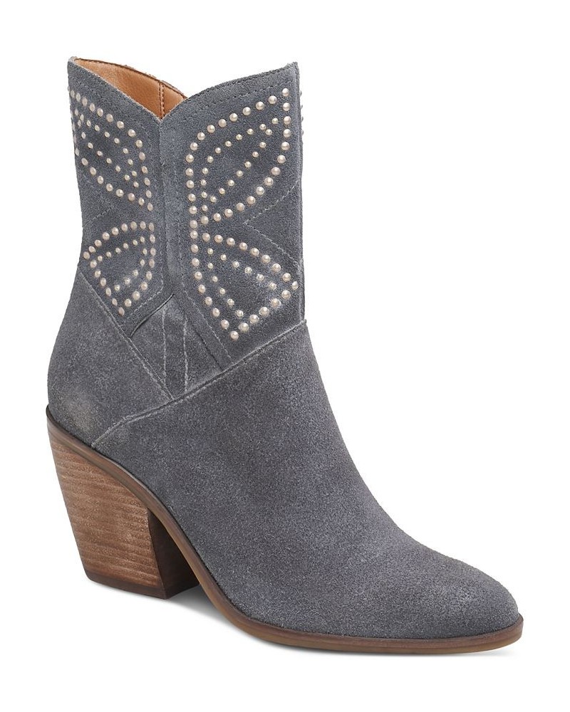 Women's Lakelon Western Booties Brown $90.72 Shoes