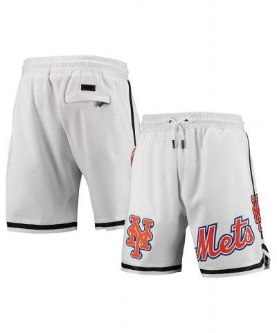 Men's White New York Mets Team Logo Shorts $39.95 Shorts
