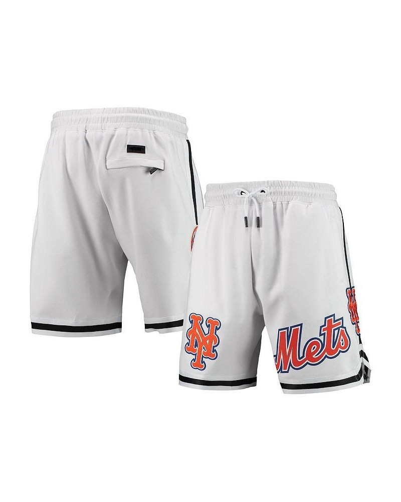 Men's White New York Mets Team Logo Shorts $39.95 Shorts