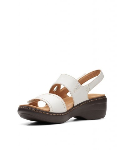 Women's Collection Merliah Opal Flat Sandals White $39.00 Shoes