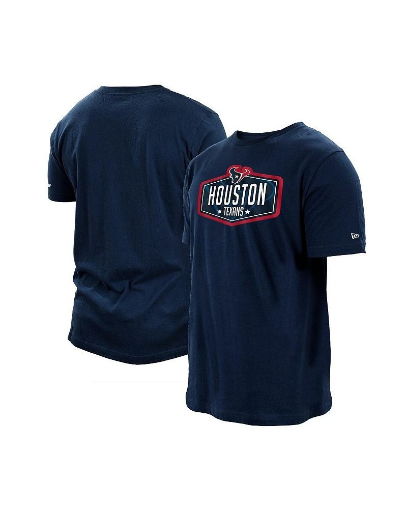 Men's Navy Houston Texans 2021 NFL Draft Hook T-shirt $20.39 T-Shirts