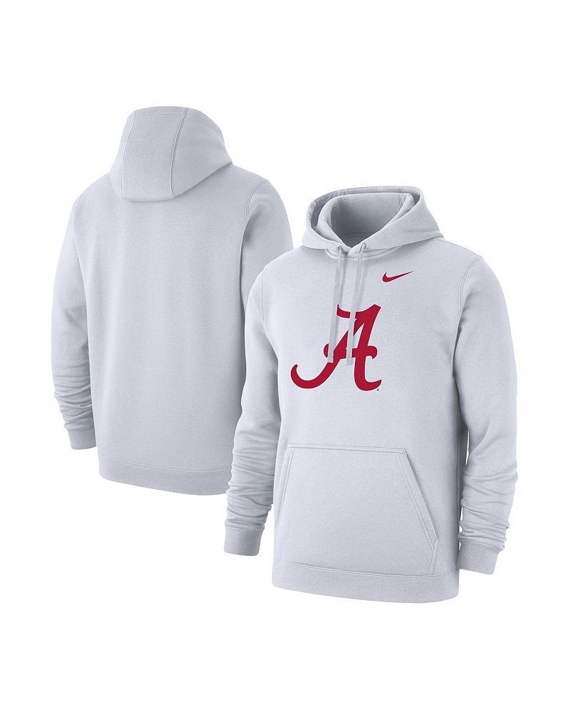 Men's White Alabama Crimson Tide Logo Club Pullover Hoodie $46.74 Sweatshirt