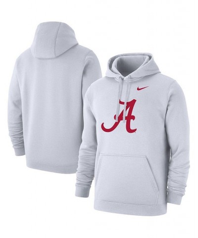 Men's White Alabama Crimson Tide Logo Club Pullover Hoodie $46.74 Sweatshirt