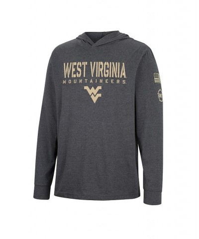 Men's Charcoal West Virginia Mountaineers Team OHT Military-Inspired Appreciation Hoodie Long Sleeve T-shirt $31.89 T-Shirts