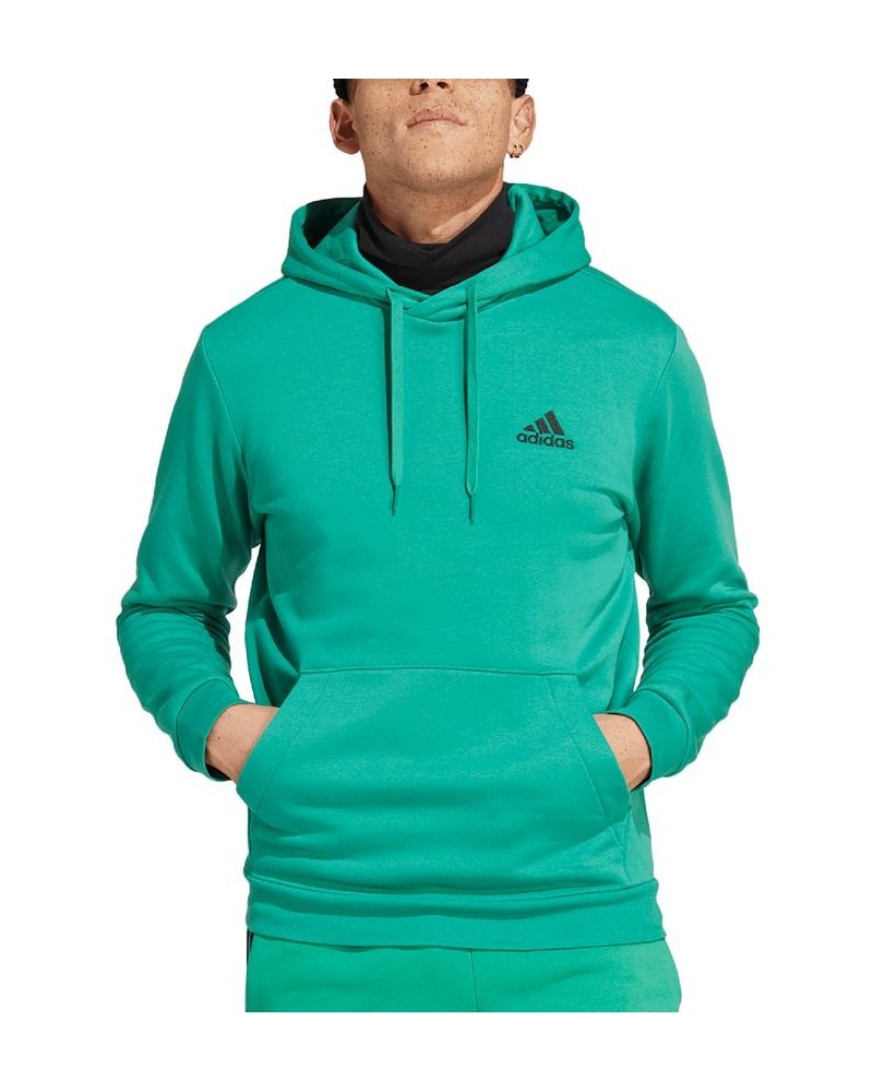 Men's Feel Cozy Essentials Fleece Pullover Hoodie Court Green $24.75 Sweatshirt