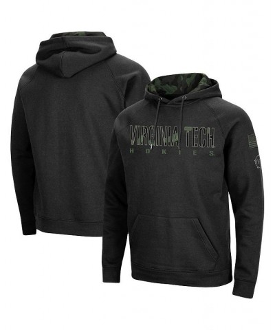 Men's Black Virginia Tech Hokies OHT Military-Inspired Appreciation Camo Pullover Hoodie $35.25 Sweatshirt