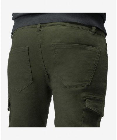 Men's Slim Fit Commuter Chino Pant with Cargo Pockets Green $24.15 Pants