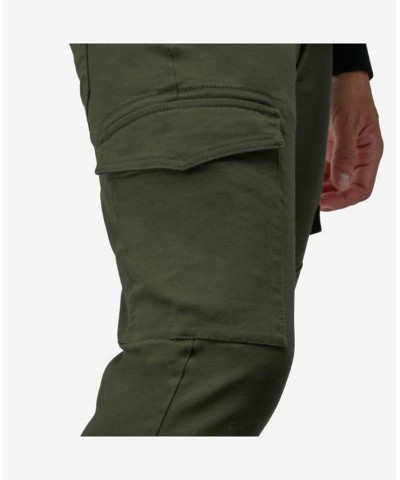 Men's Slim Fit Commuter Chino Pant with Cargo Pockets Green $24.15 Pants