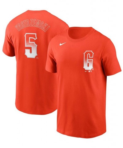 Men's Mike Yastrzemski Orange San Francisco Giants 2021 City Connect Name Number T-shirt $17.20 T-Shirts