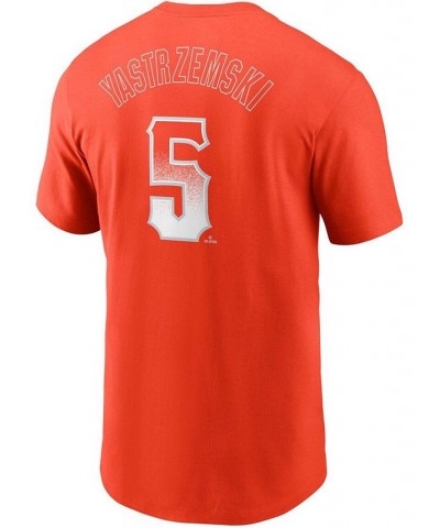 Men's Mike Yastrzemski Orange San Francisco Giants 2021 City Connect Name Number T-shirt $17.20 T-Shirts