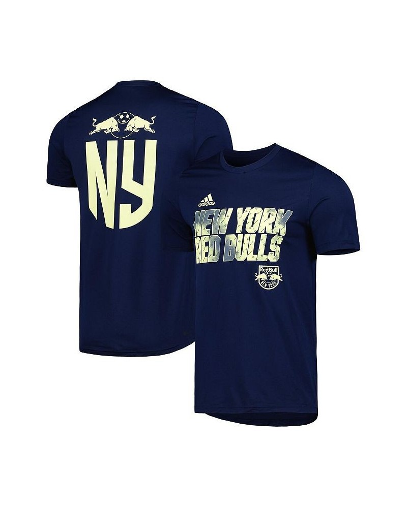 Men's Navy New York Red Bulls Team Jersey Hook T-shirt $23.50 T-Shirts