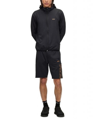 BOSS Men's Glow-In-The-Dark Artwork Active-Stretch Drawstring Shorts Black $44.80 Shorts