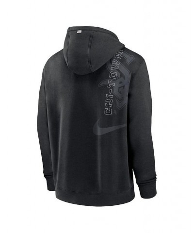 Men's Black Chicago White Sox Statement Ball Game Pullover Hoodie $47.30 Sweatshirt