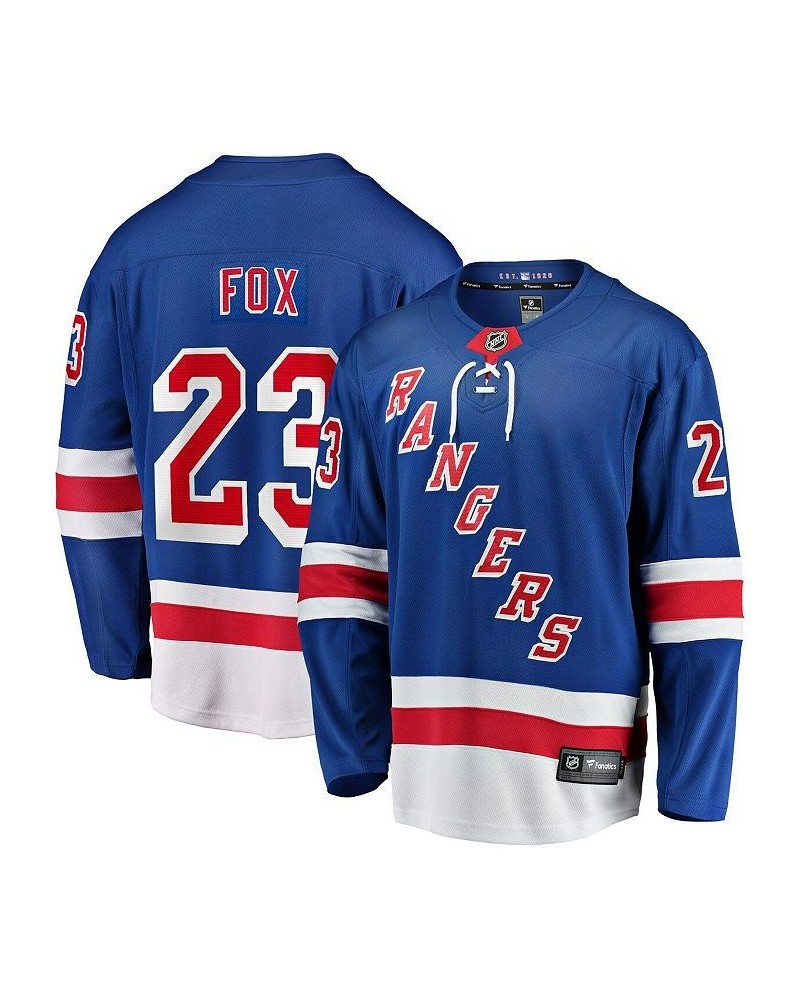 Men's Branded Adam Fox Blue New York Rangers Home Premier Breakaway Player Jersey $63.45 Jersey