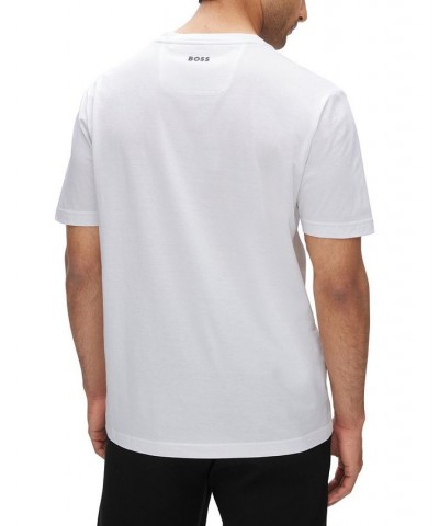 BOSS Men's Cotton-Jersey T-shirt White $32.83 T-Shirts