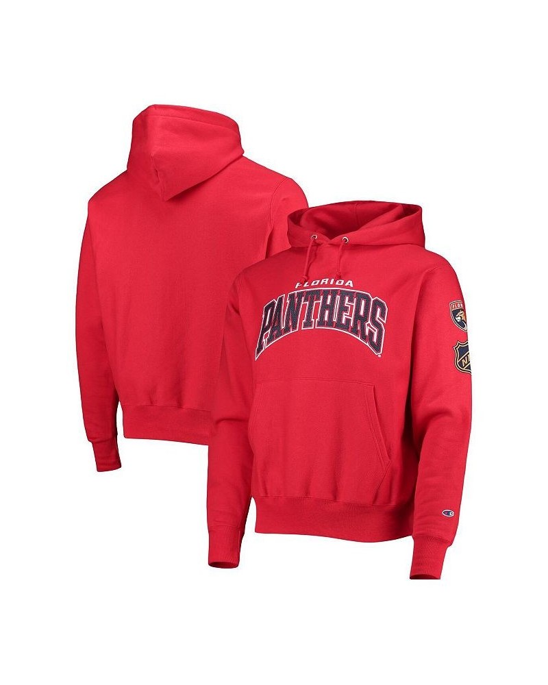 Men's Red Florida Panthers O&B Capsule II Pullover Hoodie $44.65 Sweatshirt