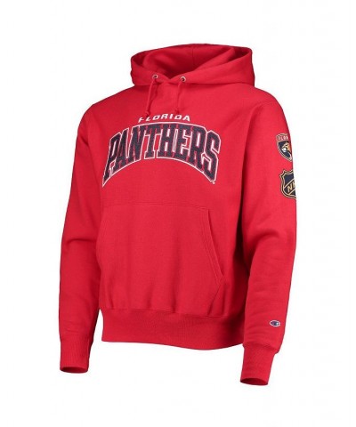 Men's Red Florida Panthers O&B Capsule II Pullover Hoodie $44.65 Sweatshirt