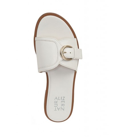 Lilia Slide Sandals White $53.41 Shoes