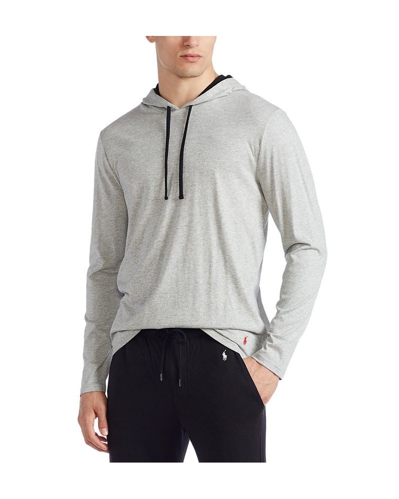 Men's Supreme Comfort Classic-Fit Pajama Hoodie Gray $39.00 Pajama