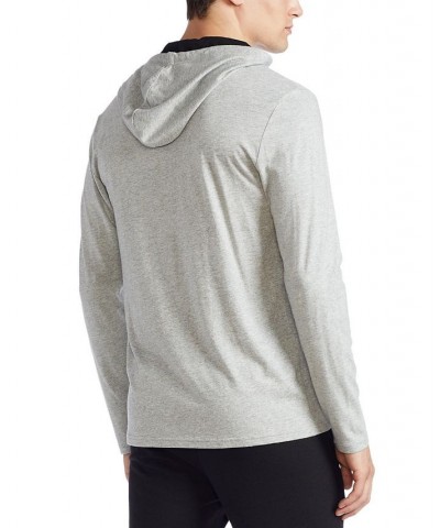 Men's Supreme Comfort Classic-Fit Pajama Hoodie Gray $39.00 Pajama