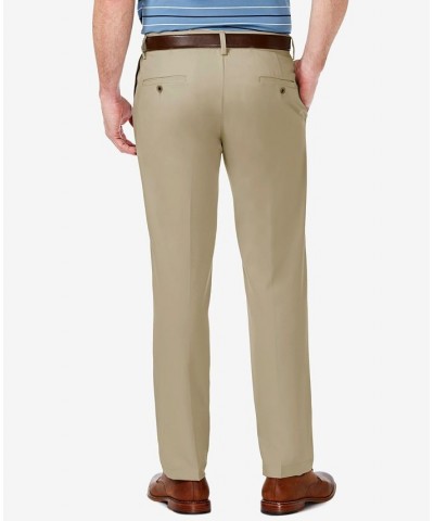 Men's Cool 18 PRO Stretch Straight Fit Flat Front Dress Pants Tan/Beige $31.89 Pants