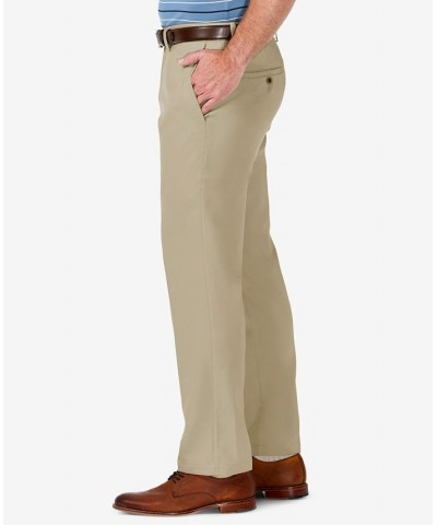 Men's Cool 18 PRO Stretch Straight Fit Flat Front Dress Pants Tan/Beige $31.89 Pants