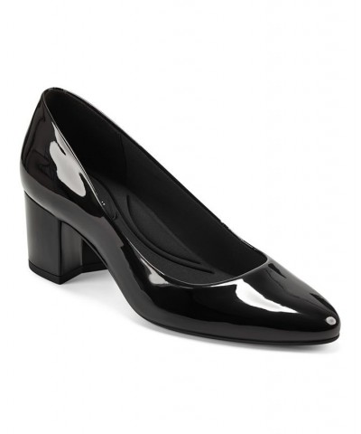Women's Cosma Slip-on Block Heel Dress Pumps PD01 $46.87 Shoes