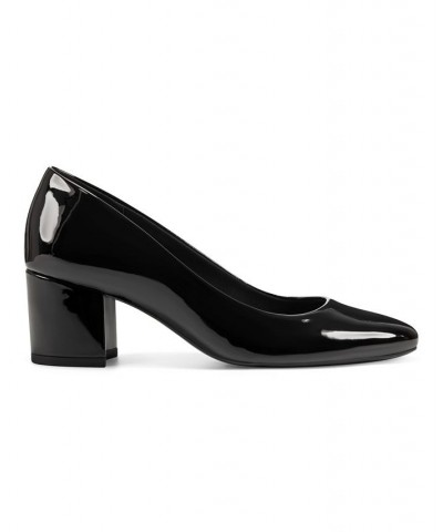 Women's Cosma Slip-on Block Heel Dress Pumps PD01 $46.87 Shoes