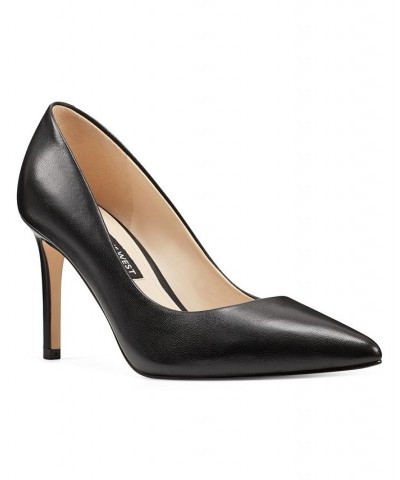 Women's Ezra Stiletto Pointy Toe Dress Pumps Black $46.53 Shoes