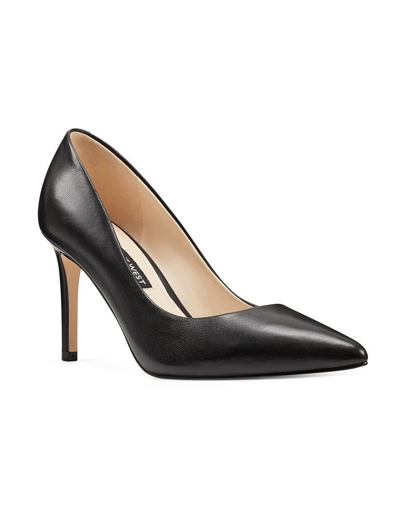 Women's Ezra Stiletto Pointy Toe Dress Pumps Black $46.53 Shoes