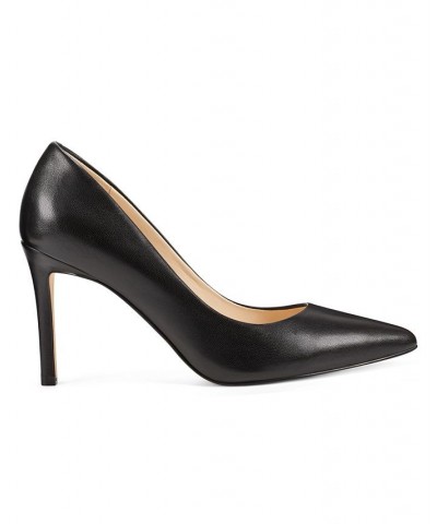 Women's Ezra Stiletto Pointy Toe Dress Pumps Black $46.53 Shoes