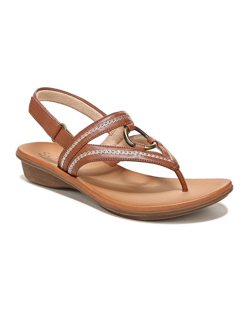 Sunny Flat Sandals Brown $44.50 Shoes