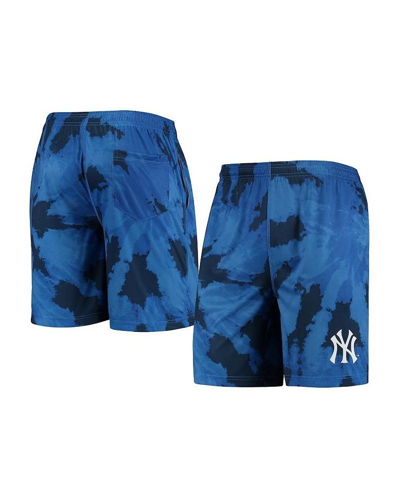 Men's Navy New York Yankees Tie-Dye Training Shorts $23.39 Shorts