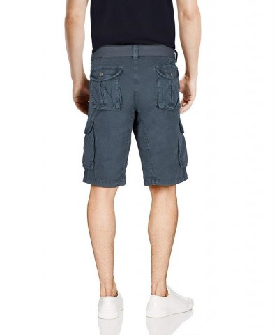 Men's Belted Twill Tape Cargo Shorts Steel $25.58 Shorts