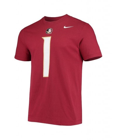 Men's 1 Garnet Florida State Seminoles Jersey T-shirt $18.80 T-Shirts