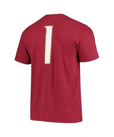 Men's 1 Garnet Florida State Seminoles Jersey T-shirt $18.80 T-Shirts